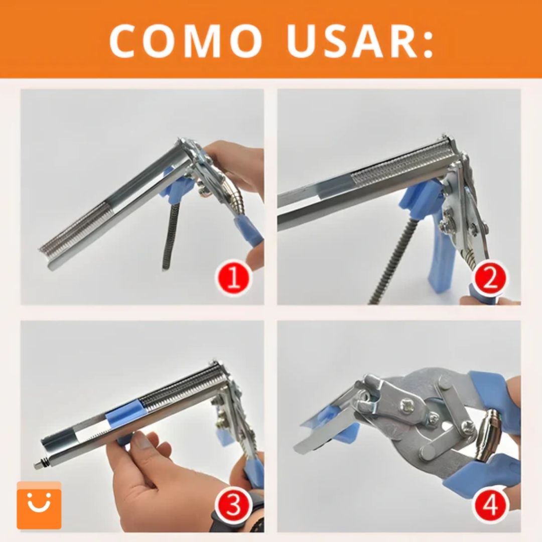 POWERGRIP™ - KIT DE ALICATE ENGRAPADOR DE CERCAS + 600 GRAPAS DE REGALO