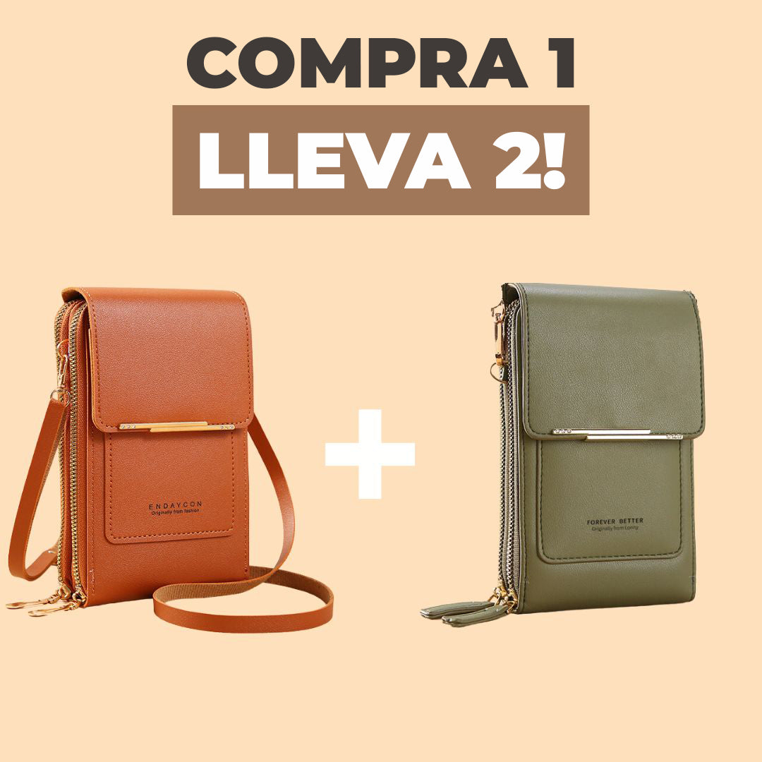 TouchStyle™ - Cartera de cuero todo en uno