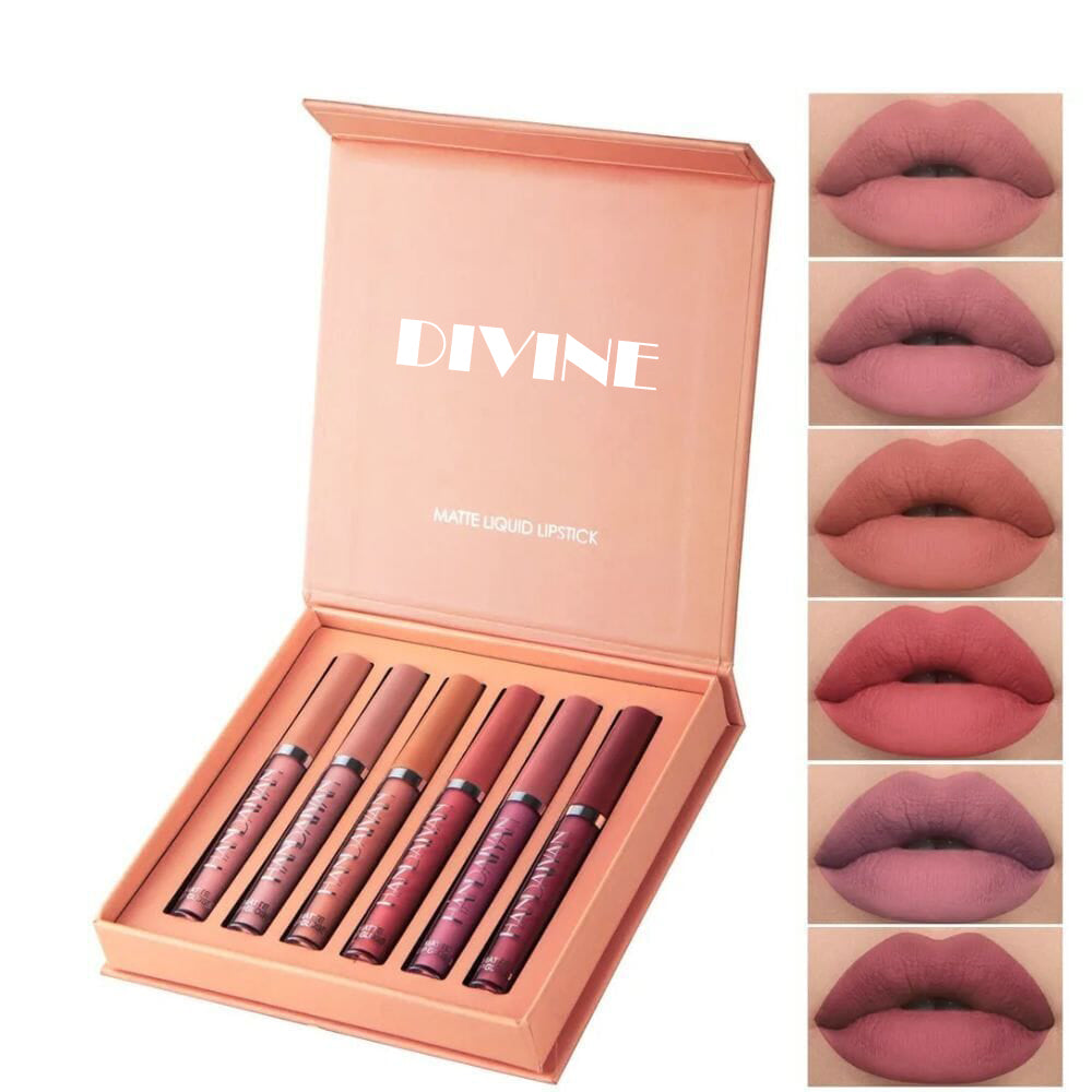 Divine™ - Set de 6 labiales voluminizadores a prueba de agua
