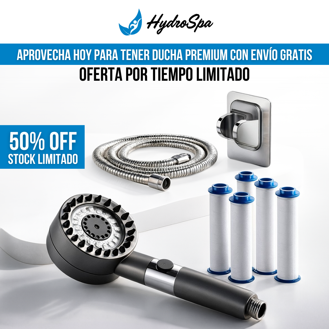 HydroSpa™ - Tu ducha nunca había sido tan potente, suave y relajante