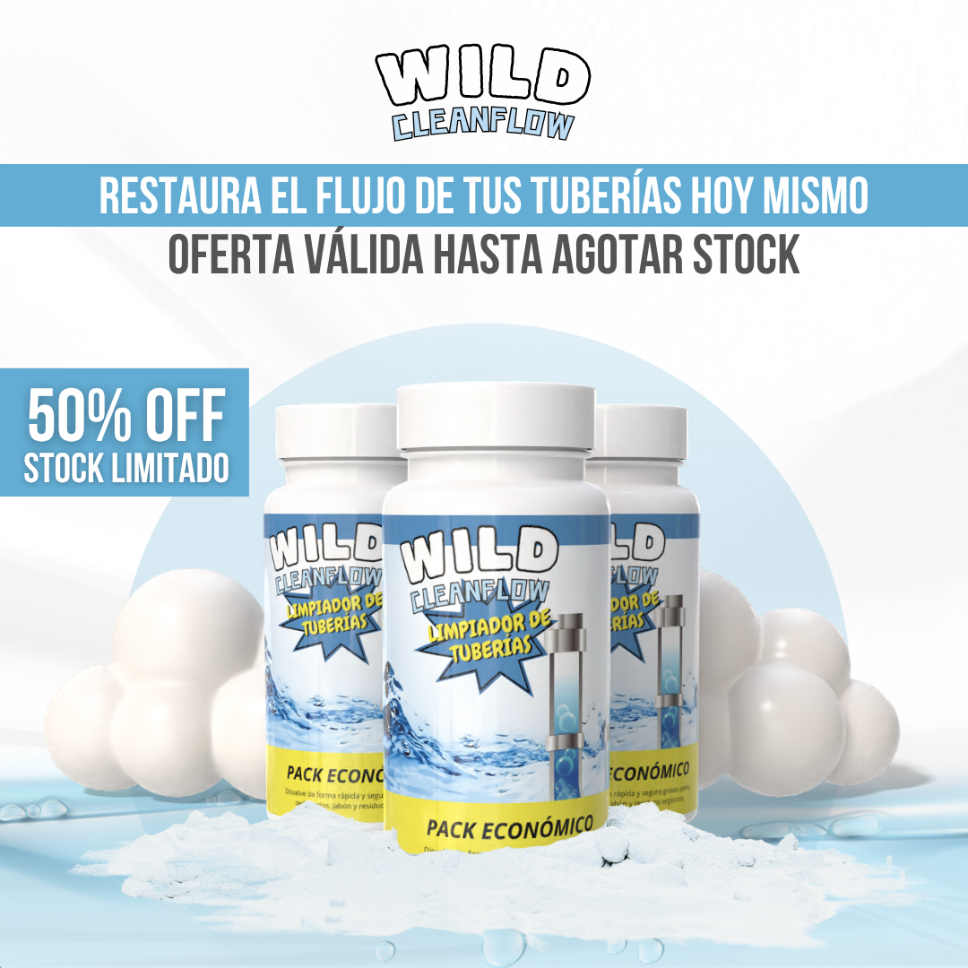 Wild Cleanflow™ - Desatasca sin esfuerzo. Limpia desde la raíz