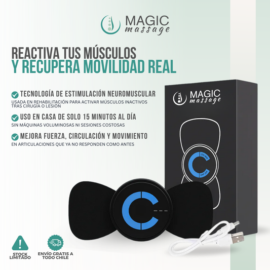 Magic Massage™ - Alivio donde estés, sin cables y sin complicaciones