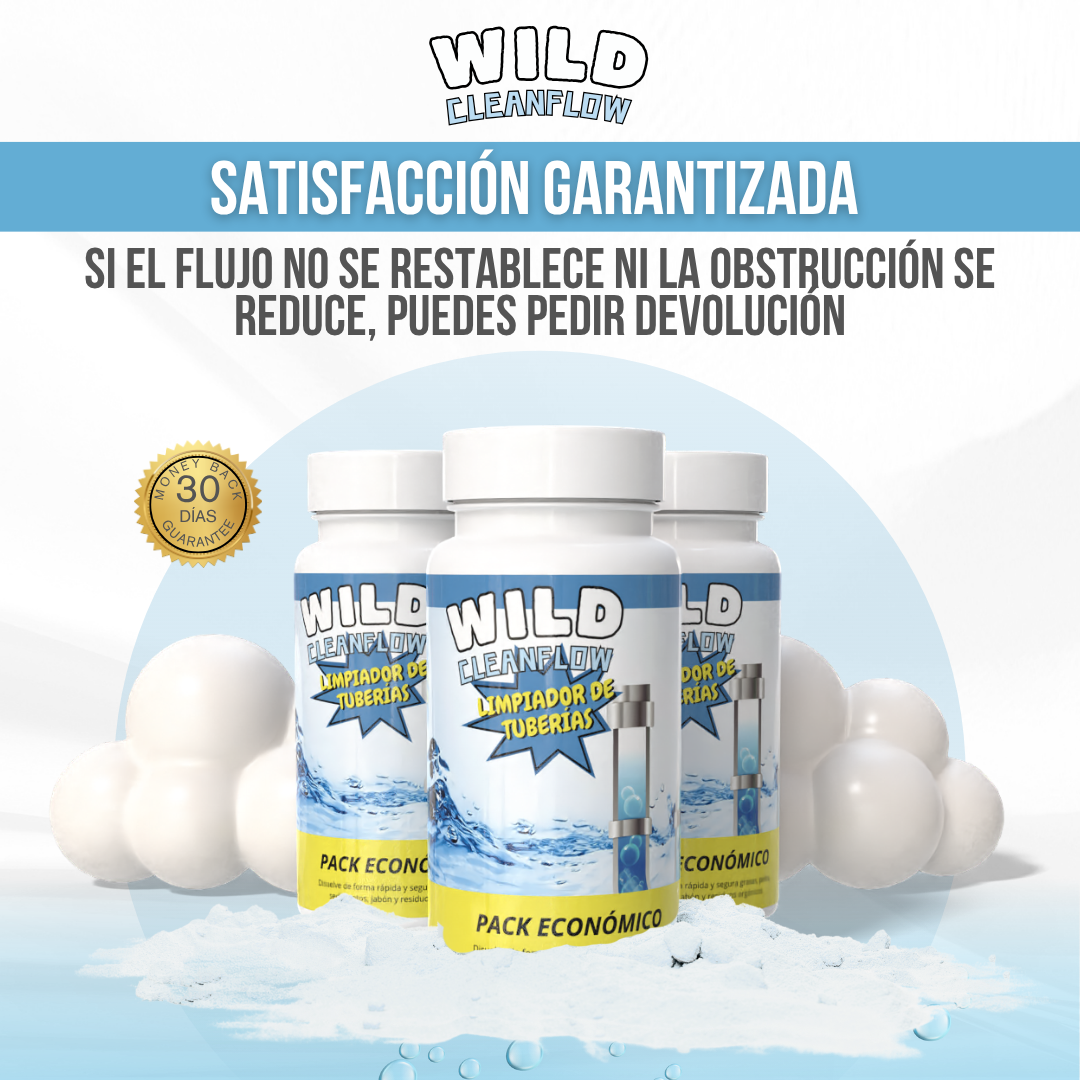 Wild Cleanflow™ - Desatasca sin esfuerzo. Limpia desde la raíz
