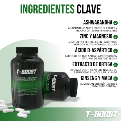 T-BOOST™ - Equilibra tus hormonas, recupera tu energía y transforma tu cuerpo
