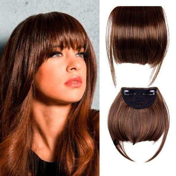GlamGrip3D™ - Pelucas con extensiones de flequillo