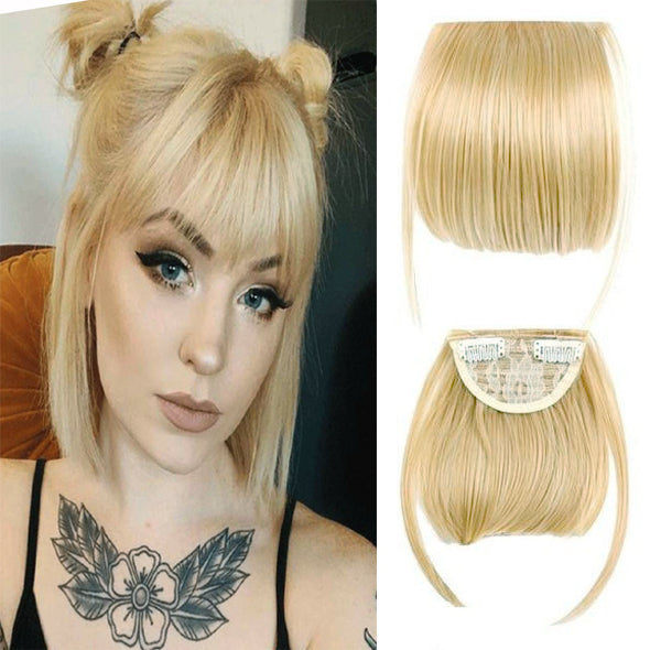 GlamGrip3D™ - Pelucas con extensiones de flequillo