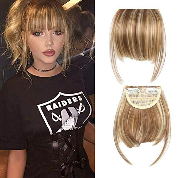 GlamGrip3D™ - Pelucas con extensiones de flequillo