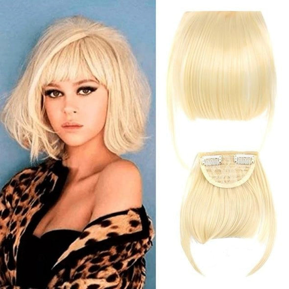 GlamGrip3D™ - Pelucas con extensiones de flequillo