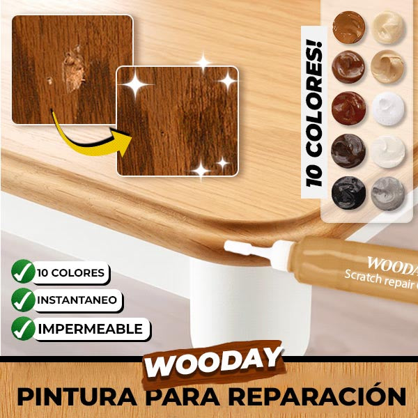 WoodayPaint™ - Pintura para reparación de muebles de madera