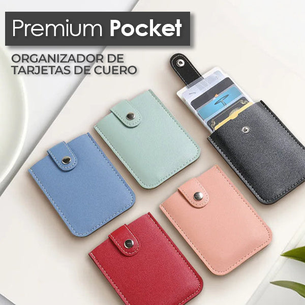 PremiumPocket™ - Organizador de tarjetas de cuero