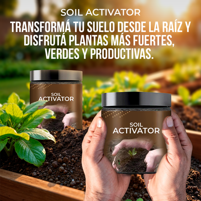 Soil Activator™ - Plantas más fuertes, raíces más vivas.