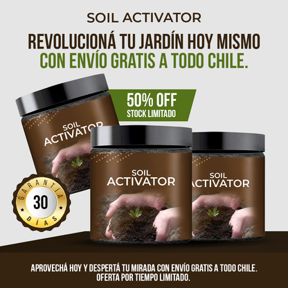 Soil Activator™ - Plantas más fuertes, raíces más vivas.