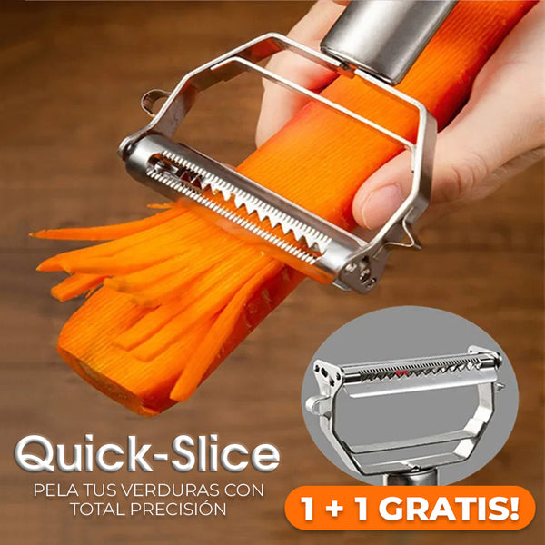 QUICKSLICE™ -PELADOR DE VERDURAS PREMIUM MULTIFUNCIONAL - COMPRA 1 Y LLEVA 1 GRATIS (2 UNIDADES)