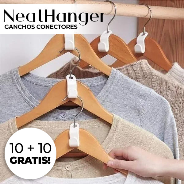 NeatHanger™ - Ganchos conectores para colgadores de ropa