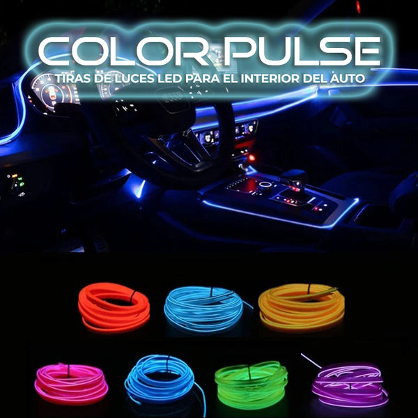 ColorPulse™ - Tiras de luces LED para el interior del auto