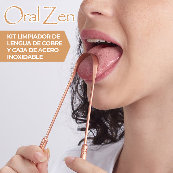 OralZen™ - Limpiador de lengua de cobre